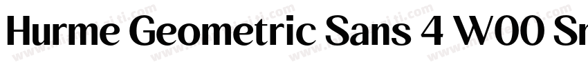 Hurme Geometric Sans 4 W00 SmBd字体转换